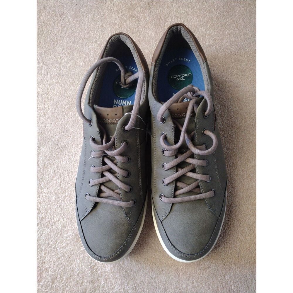 Nunn Bush Shoes Kore City Walk Men 11.5 M Charcoal 84819-013 Lace to Toe Oxford - Picture 2 of 8